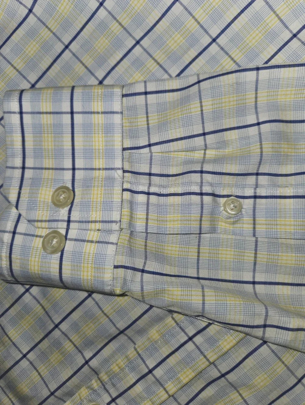 Banana Republic plaid 100% cotton slim fit button-up